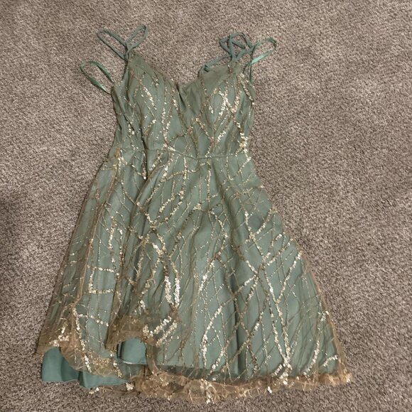 City Studios Dresses & Skirts - City Studios Women's Green and Blue Dress